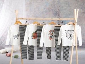 Unisex Kinder-Pyjamas Forest