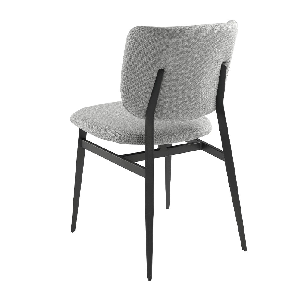 Light gray fabric chair 4147