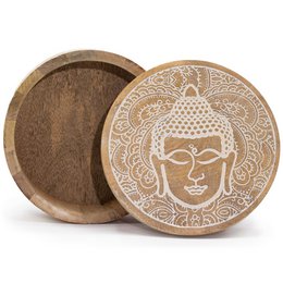 Wholesale Wooden Boxes and Trays with Buddha & Hamsa Design