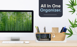ECO Schreibtisch Organizer | Tisch- Büro- Kosmetik- Organizer | Handy & Tablet Halterung