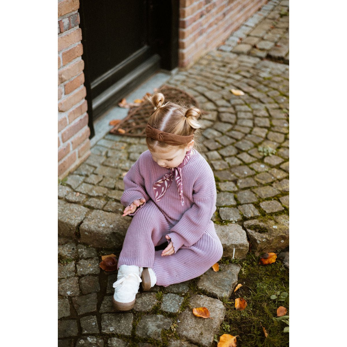 Knit Girls Set – Dusty Mauve