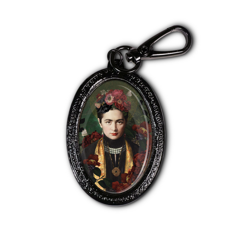 CARMEN ZWARTE SLEUTELHANGER