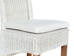Sedia sala da pranzo sedia rattan sedia da pranzo sedia bianca perth rattan natura nucleo sostenibile