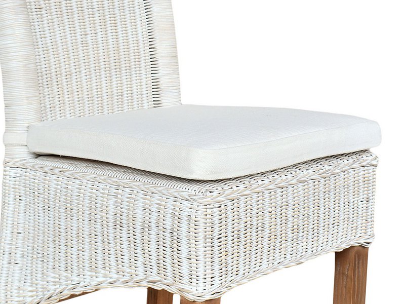 Sedia sala da pranzo sedia rattan sedia da pranzo sedia bianca perth rattan natura nucleo sostenibile