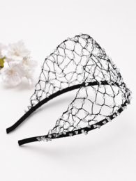 Luxe Knitted Crystal Hairnet