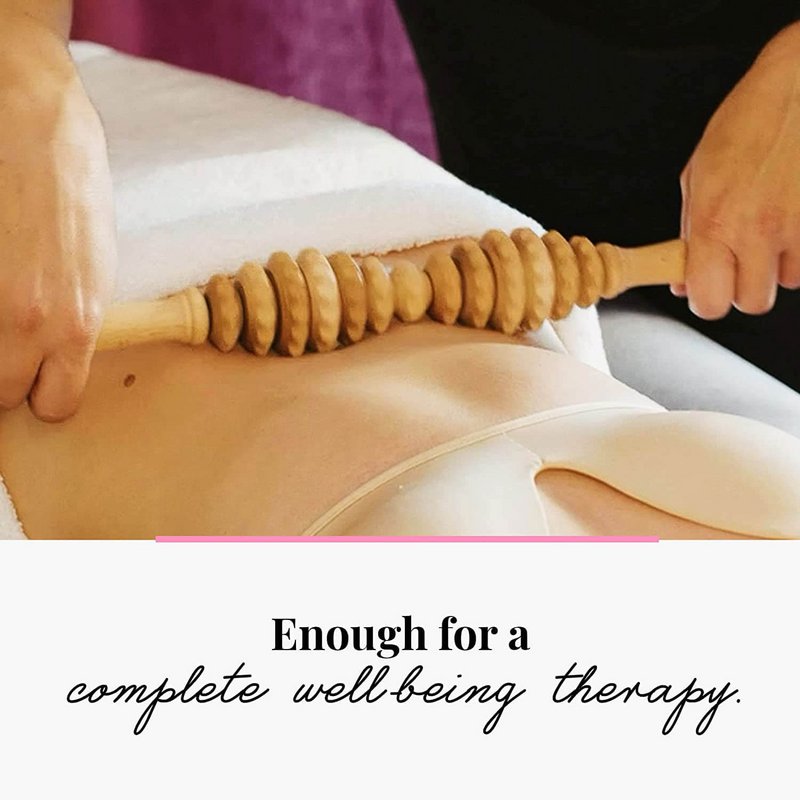 Ovale Houten Cellulite Massage Roller Lymfedrainage Massager Maderotherapie