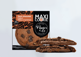 Maxi Cookie todo chocolate – untable en forma de corazón