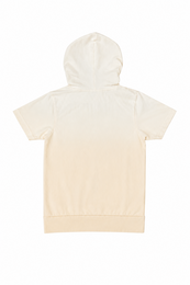 Funkle Boys hættetrøje – Farvegradient off-white til beige