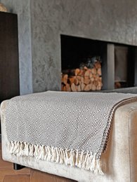 Plaid Throw Athene - Taupe - 150x250cm
