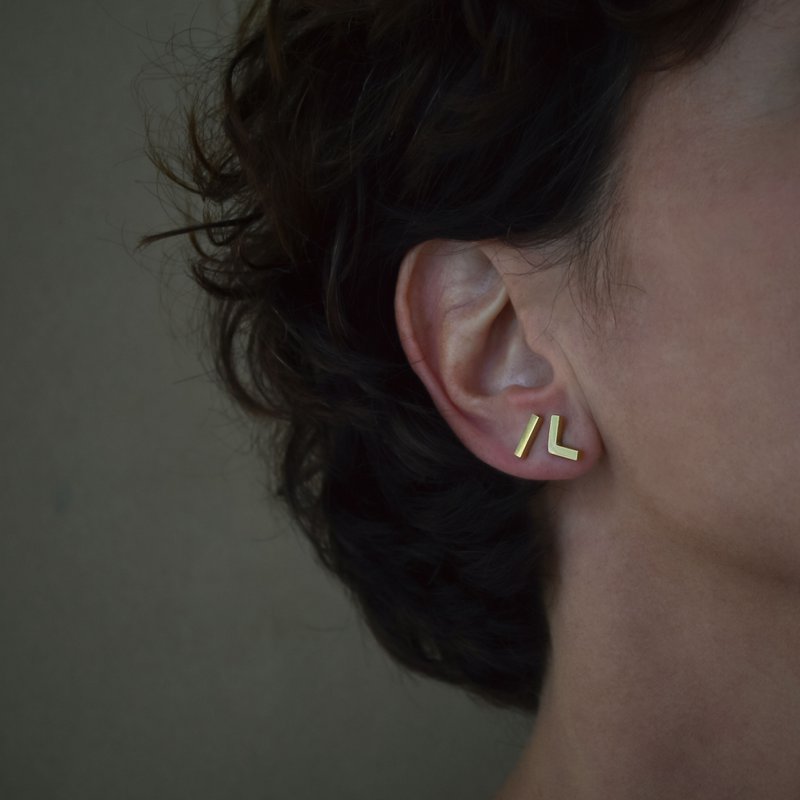 Two-Tone Bar & Angle Studs Combo