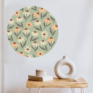 Madeliefs - Wallpaper Circle - Children's room