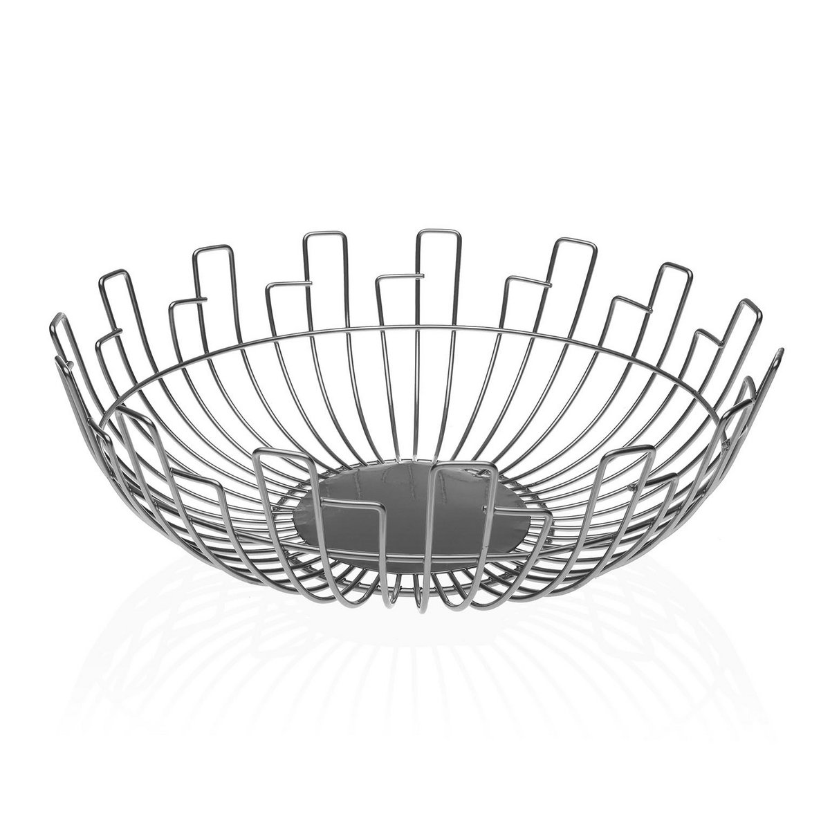 CHROME FRUIT BOWL