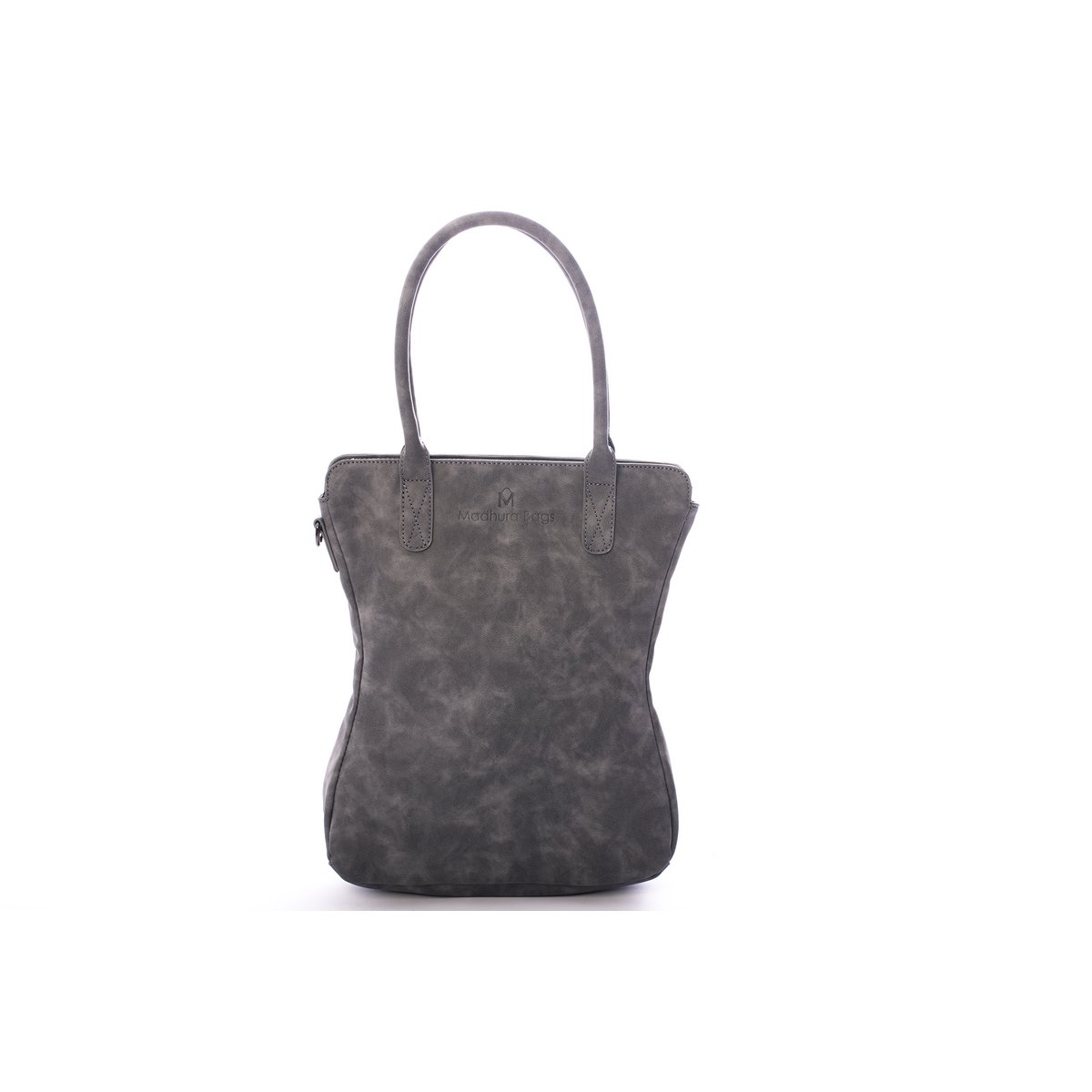 Borsa a mano curva grigia