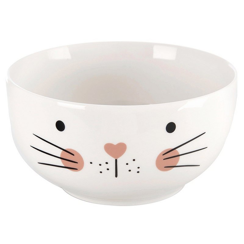 Kinderbecher mit Schüssel Porzellankatze 2 PCs
