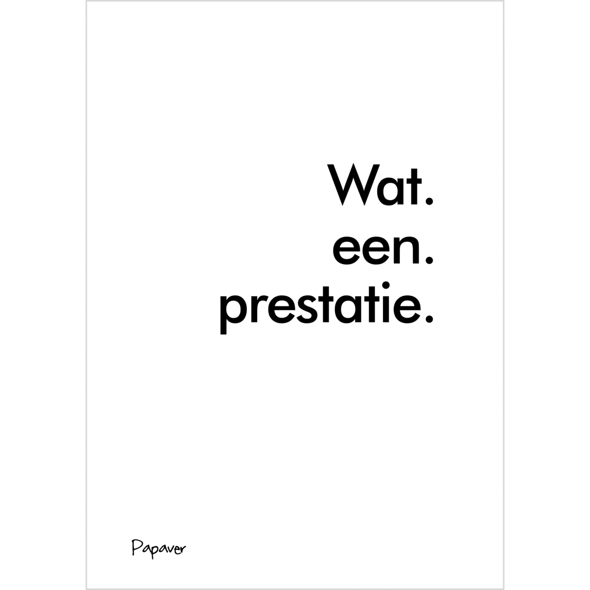 Prestatie