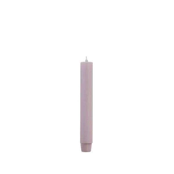 Dinerkaarsen 2,6×18 cm - Pastel lilac / Perlmutt lila - 20 stuks