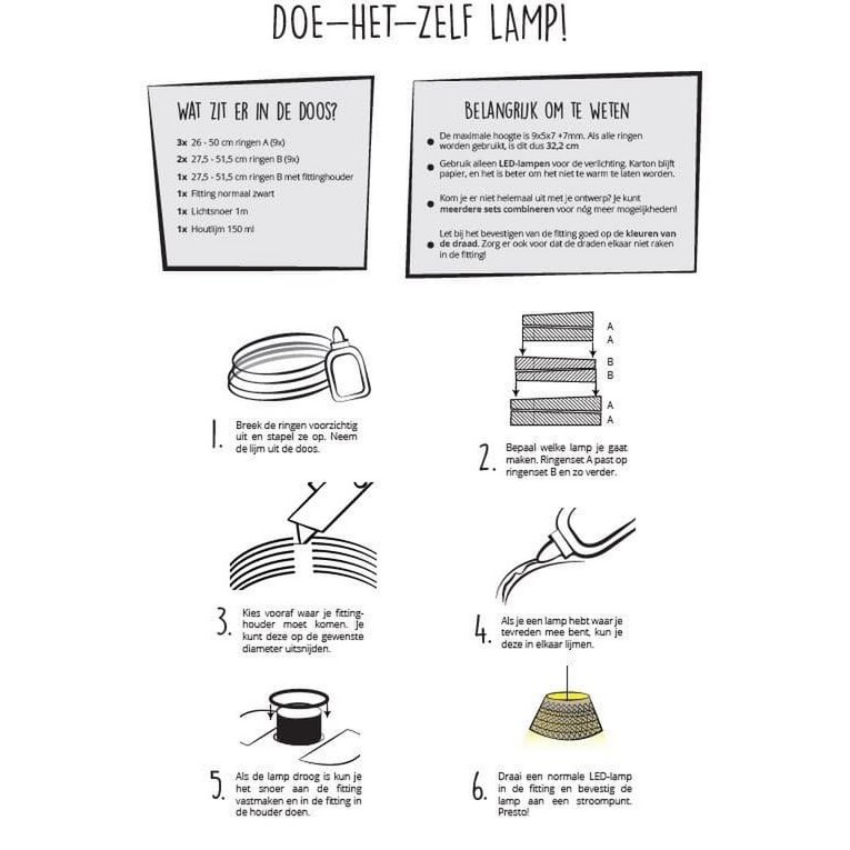 Abat-jour DIY en carton