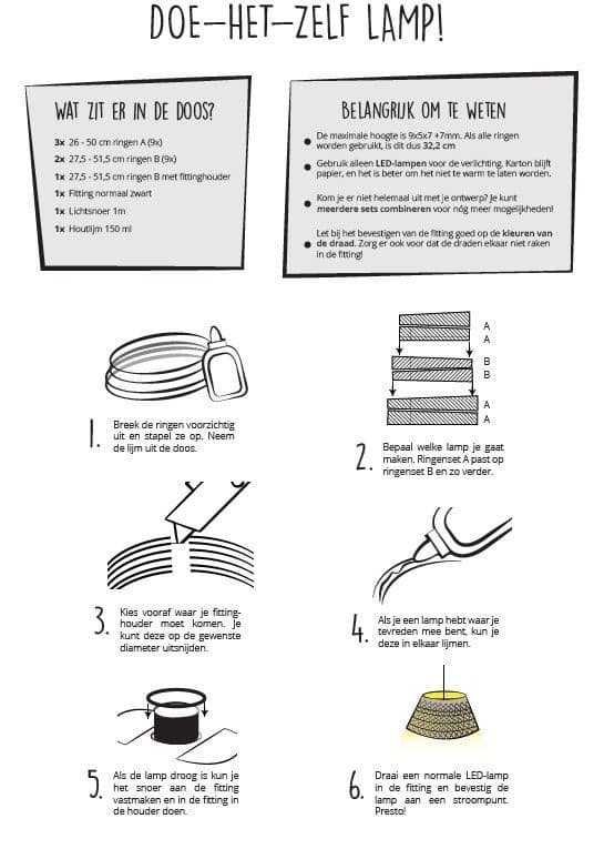 Karton DIY Lampenschirm
