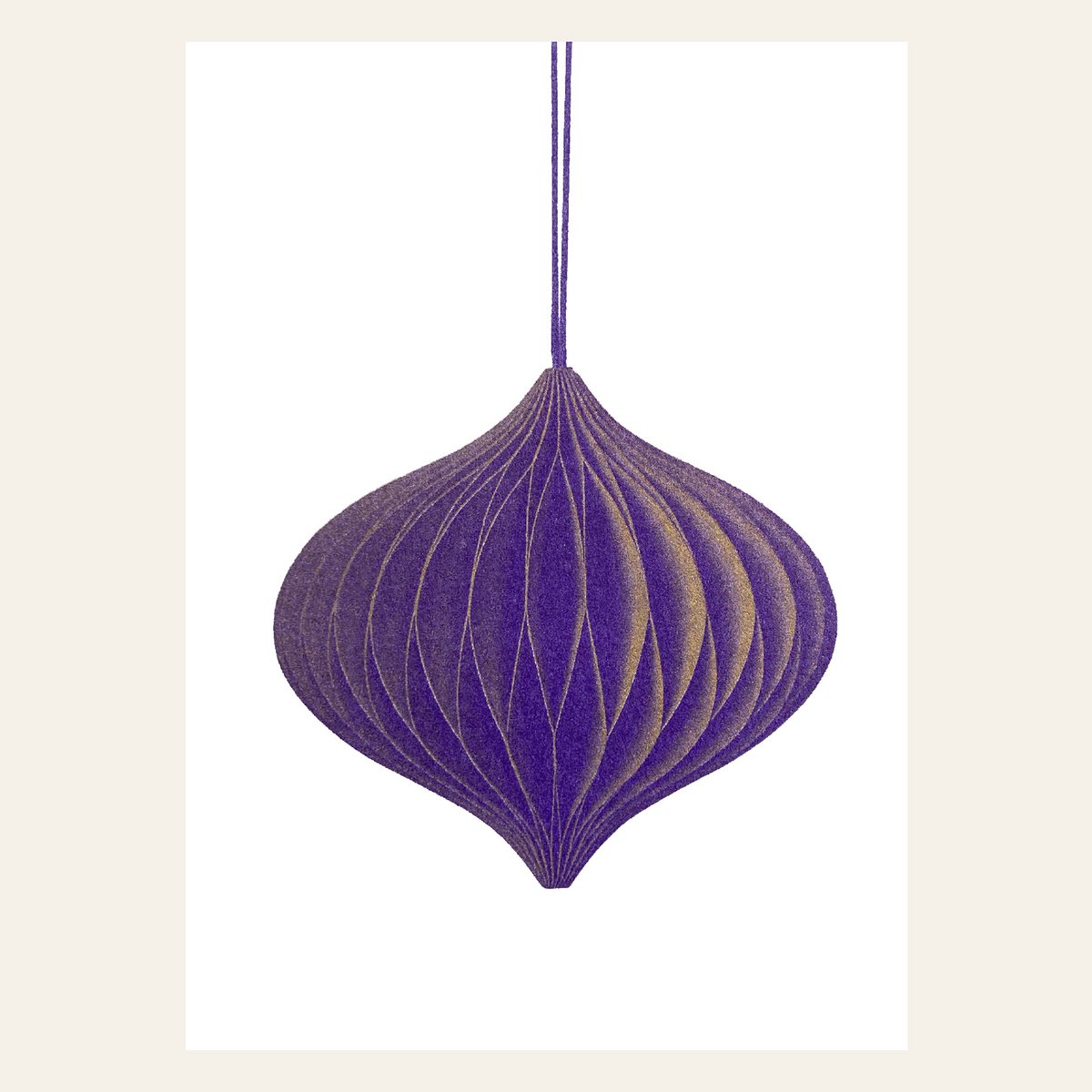 Risografie Postcard - Sieraden Purple - Din A6