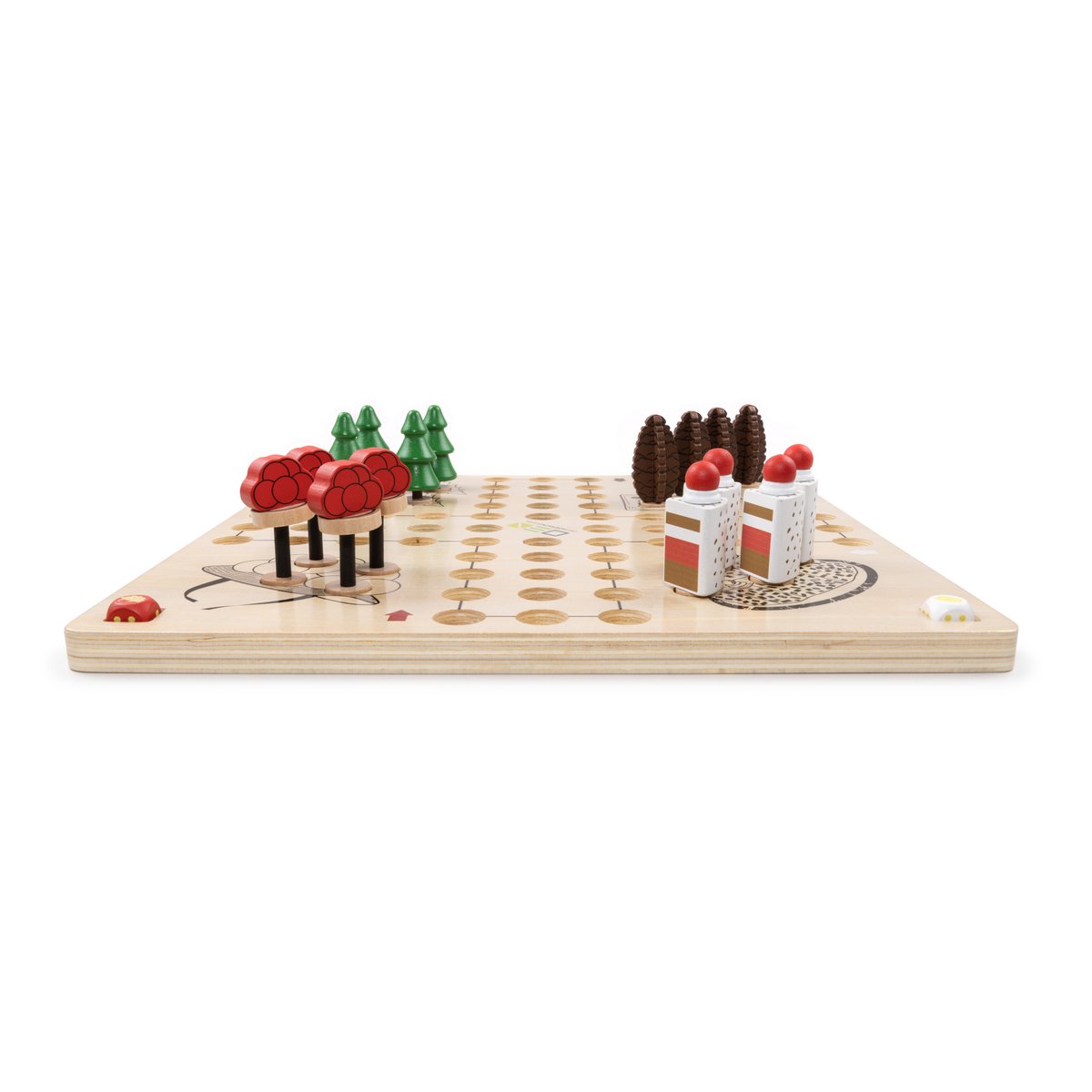 Brettspiel aus Holz | Freu dich doch im Schwarzwald | Familien Gesellschaftsspiel Ludo Game | 34 x 34 cm