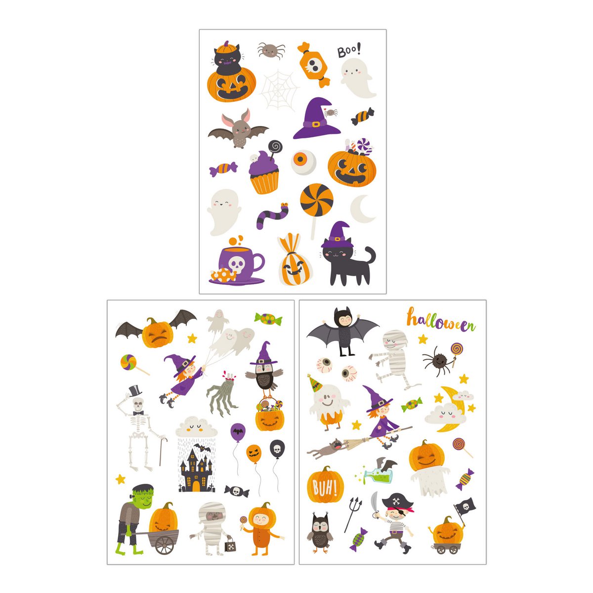 Kindertattoos - Motiv "Halloween"