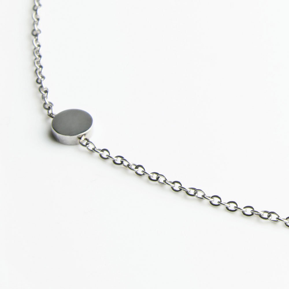 Short chain with plate • gold / rose gold / silver • adjustable / waterproof / hypoallergenic