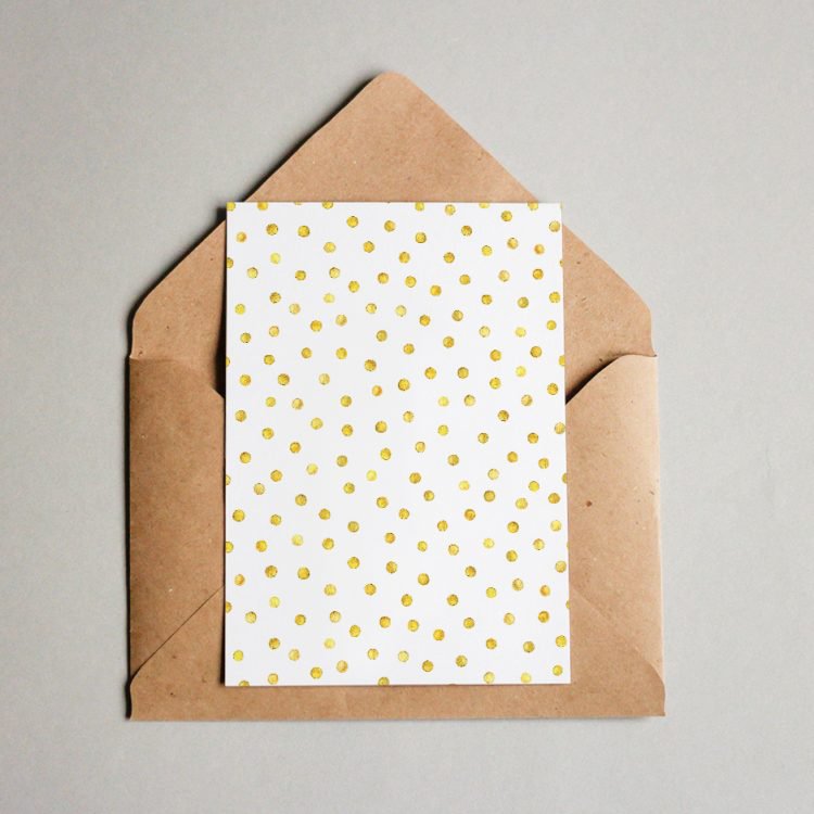 Muster %23057 Gyldne Polka Dots %232