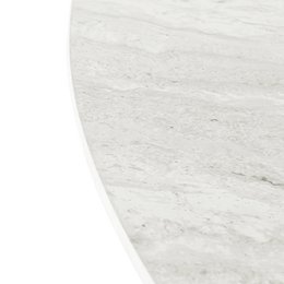 Mesa de comedor redonda de Tiana [Travertino] [80 cm]