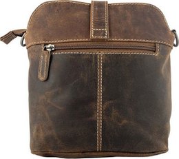 Cognac Buffalo Leder Crossbody -Tasche für Frauen - Umhängetasche mit Büchertaschenverschluss und Vintage -Look, perfekt für einen stilvollen und zeitlosen Look.