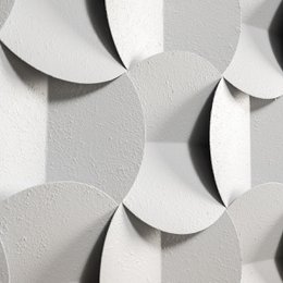 SCULPTURE 72X3X49 WHITE METAL TH1334800