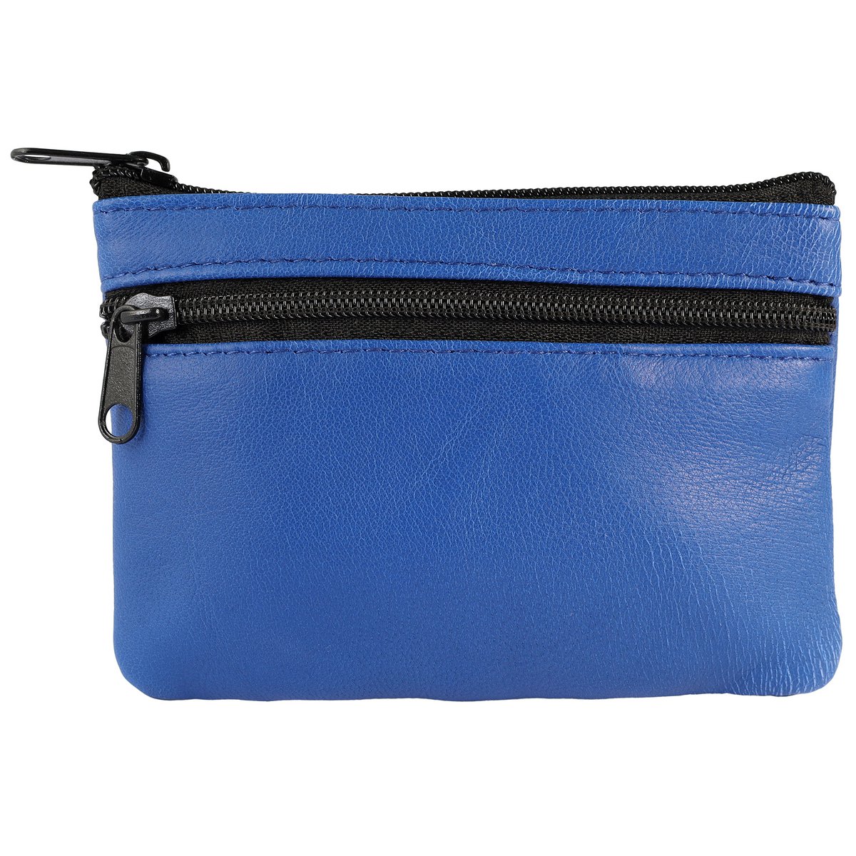 Portachiavi/portachiavi in ​​vera pelle Excellanc, blu