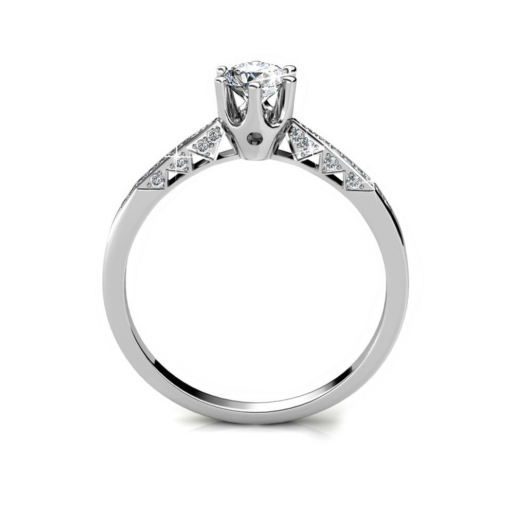 Bague Destiny - ArgentÃ© et Cristal