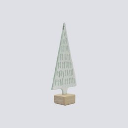 Xmas Tree Large 11x23 White Candles