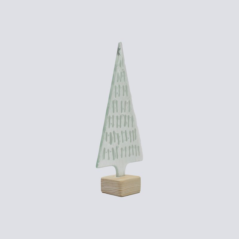 Xmas Tree Large 11x23 White Candles
