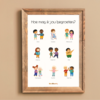 Hoe mag ik jou begroeten? Poster