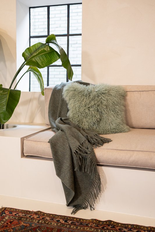 Tibet sheepskin cushion | 15 colors | 45x45cm