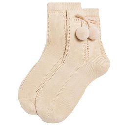 iN Control 2pack JACQUARD sokker med pomponer