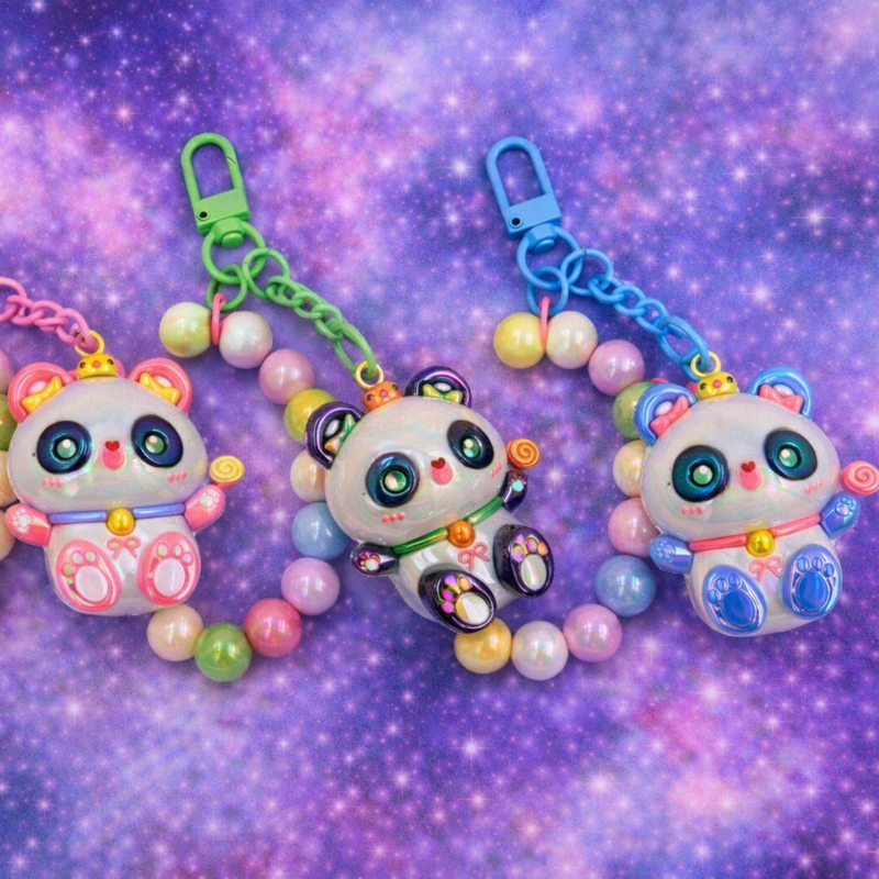 Kawaii Panda Keychain/Phone Charms