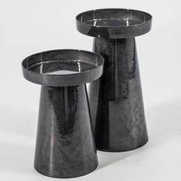 Metallkerzenhalter blau