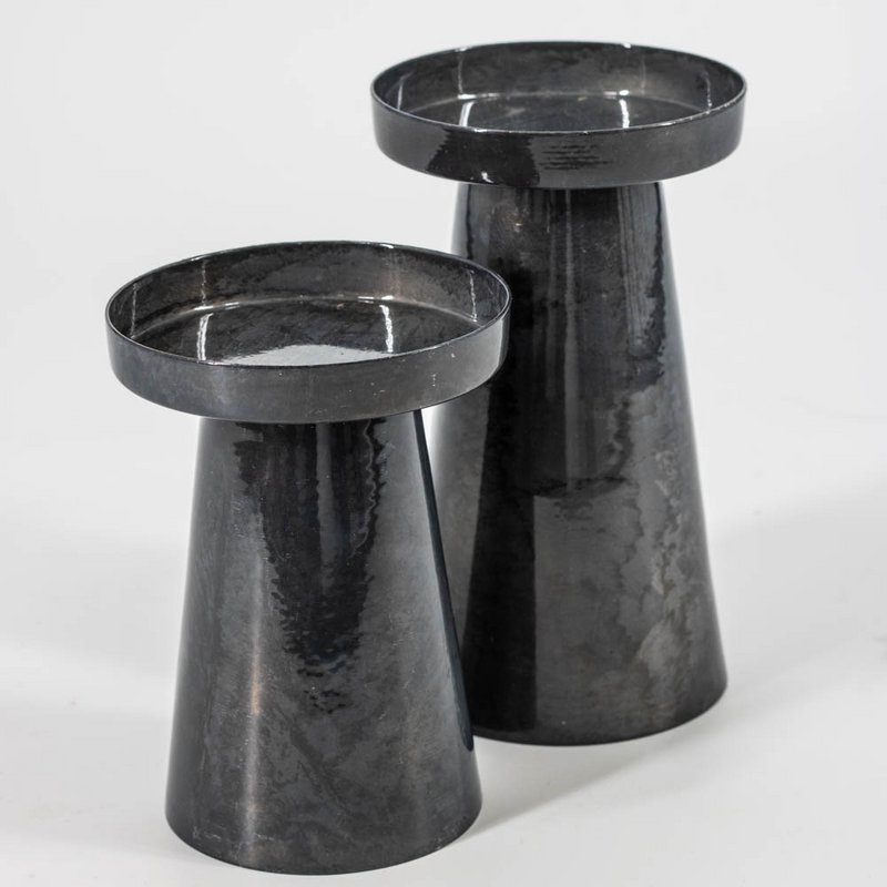 Metallkerzenhalter blau