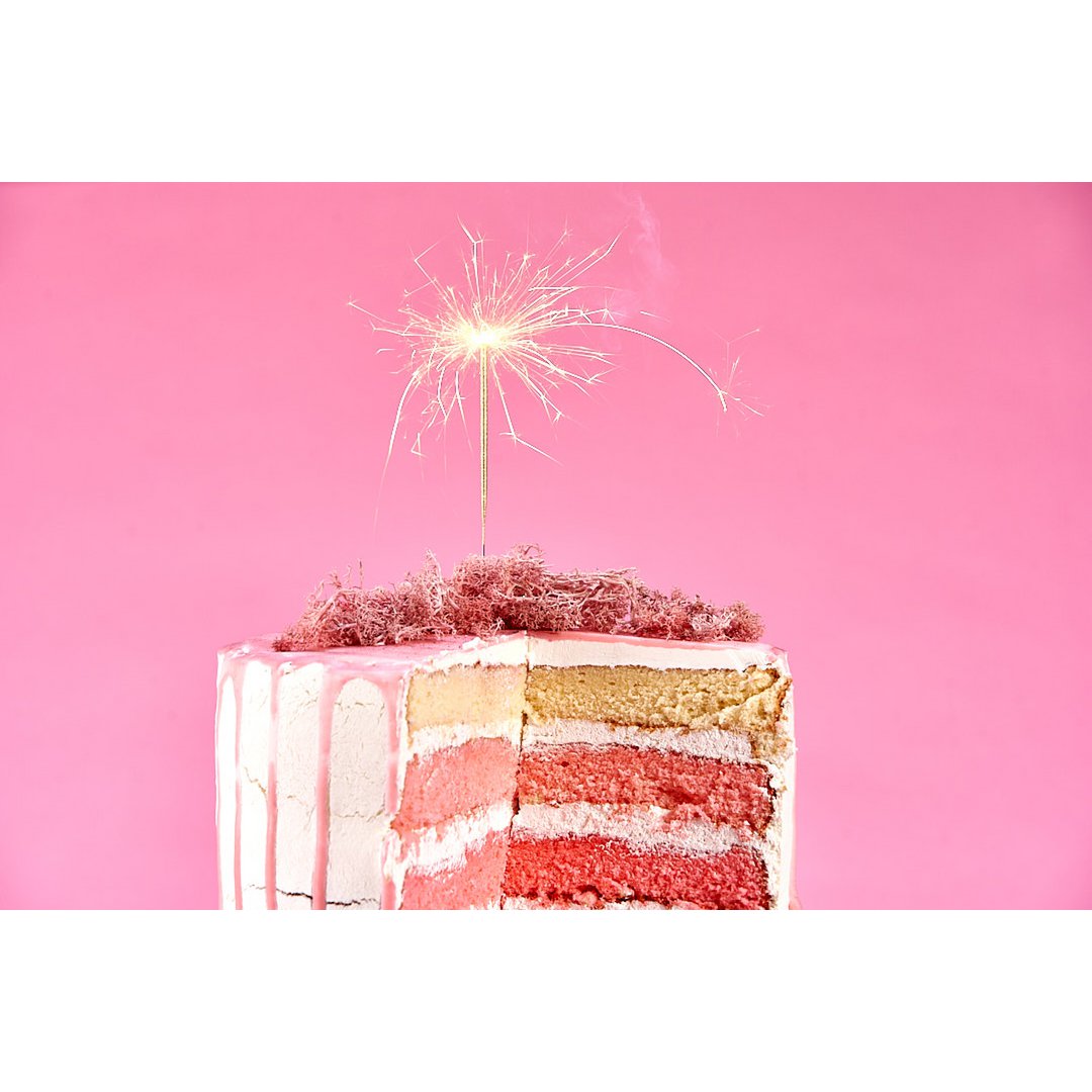 Sparkle Inside gold 18 cm Reagenzglas inkl. 5 Partycandle