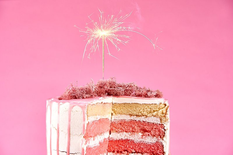 Sparkle Inside gold 18 cm Reagenzglas inkl. 5 Partycandle