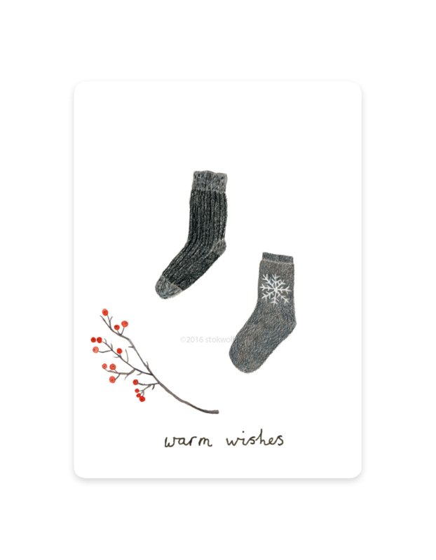 tarjeta de regalo | calcetines invierno