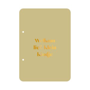 Bewaarbundel Welkom lief, klein kindje - groen (3 stuks)