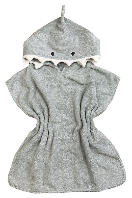 BIOLOGISCH badponcho met haai