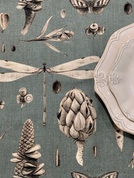 Cesta de Tela, Panera h=20cm, 100% Algodón, Estampada | Semillas Aguamarina