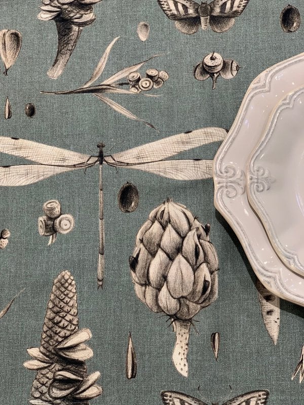 Cesta de Tela, Panera h=20cm, 100% Algodón, Estampada | Semillas Aguamarina