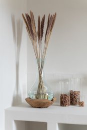 J-Line Pot I Glas Lisa Glas Gennemsigtig Lille