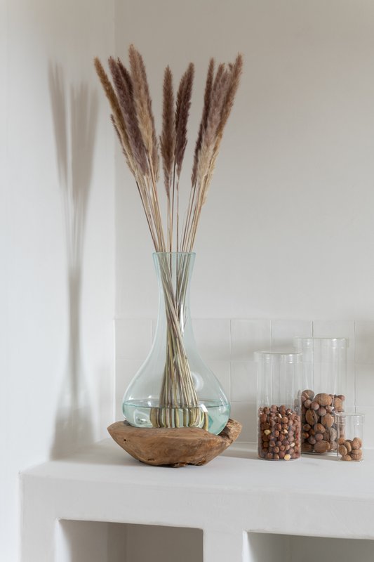J-Line Pot I Glas Lisa Glas Gennemsigtig Lille