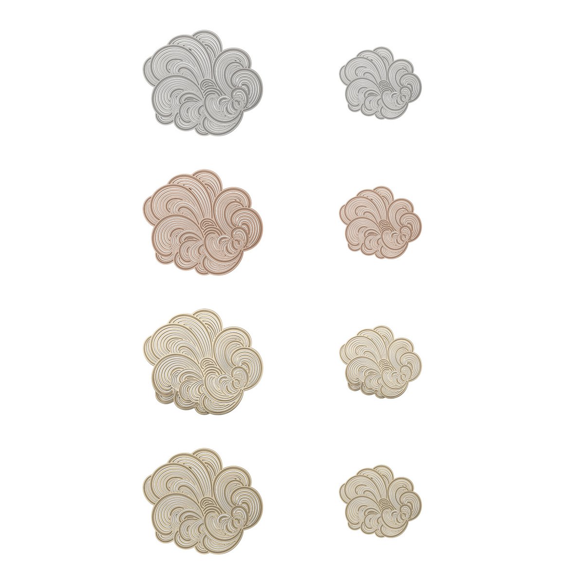 Display full of 40 "Mist" magnetic brooches + free display - Design Constance Guisset